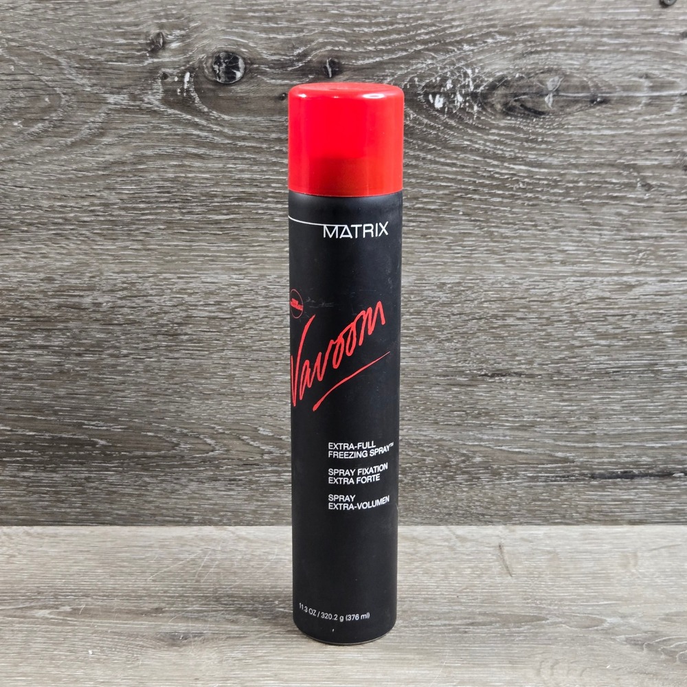 Vintage 1998 Matrix Vavoom Extra-Full Freezing Spray 11.3oz Black Red